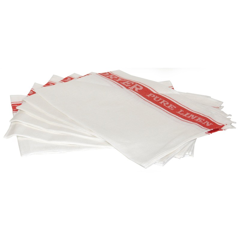 Samuel Lamont Easi-dryer Linen Glass Cloth Red