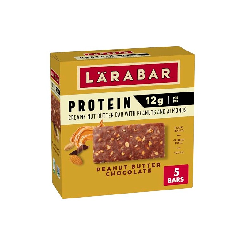 Larabar Peanut Butter Chocolate Protein Bars, 12g Protein, Gluten Free,