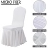 Dimatic Dining Room Chair Covers Set of 2, Stretch Parsons