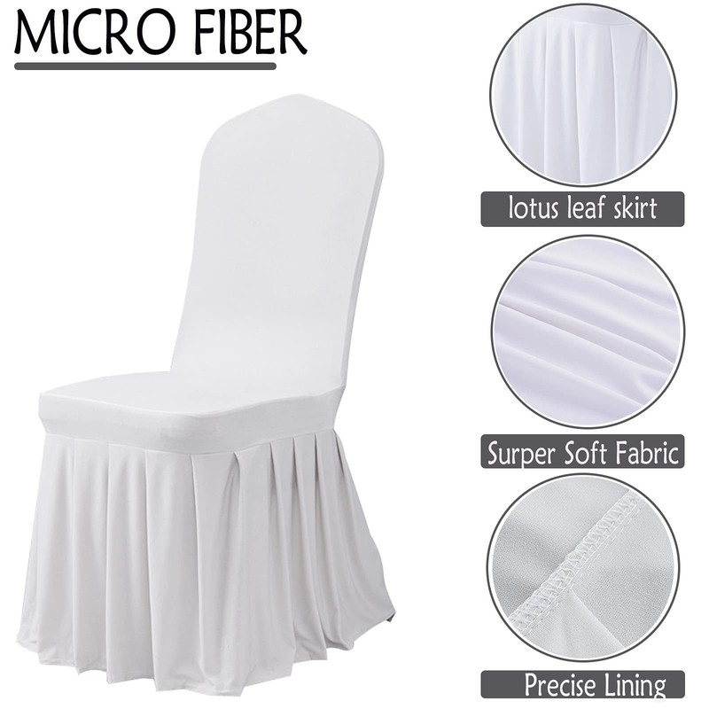 Dimatic Dining Room Chair Covers Set of 2, Stretch Parsons