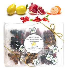 [Medicinal Herb Tea] 100% Natural Assorted 6 Fruits & Berries 12 pcs Teabag Tea Set 6종 과일 & 베리 티백차 선물 세트 6 Kinds of Fruits & Berries 12 teabags