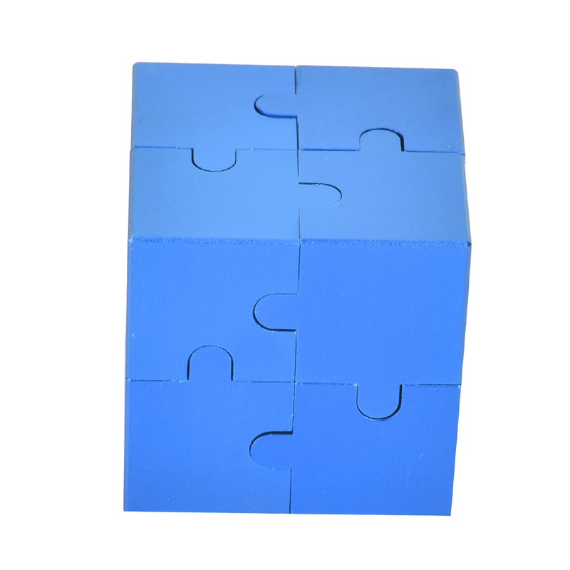 3D Quadrate Shape Decompression Toy Assemble Logical Thinking Educational ToyBlue