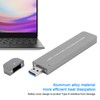 Hard Disk Box Aluminum Alloy USB3.1 to M.2 NVME/SATA SSD