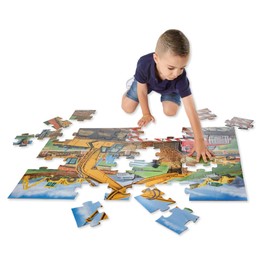 Melissa & Doug Building Site Floor Puzzle - 48 Pieces, Multicolor, One Size (8900)