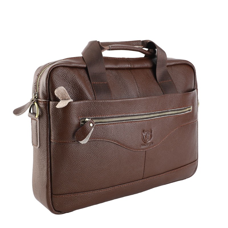 Men Leather Messenger Bag Shoulder Bag for Office School College
