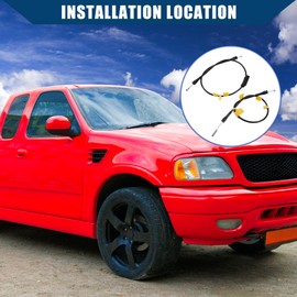 Hihaha NO. 8L3Z-18264A00-B Door Latch Release Cable for Ford F150 Extended Cab 04-08 for Lincoln Mark LT 2006-2008 / Rear Upper Left Right Door Lock Latch Connect Cable/Durable / 2Pcs