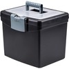 Storex Economy Portable File Box for Letter Size Hanging Files,