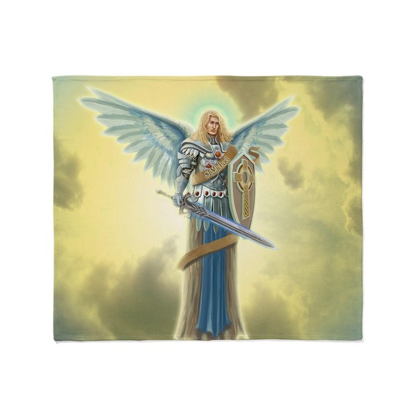 CafePress Angel Michael Throw Blanket Super Soft Fleece Plush Throw
