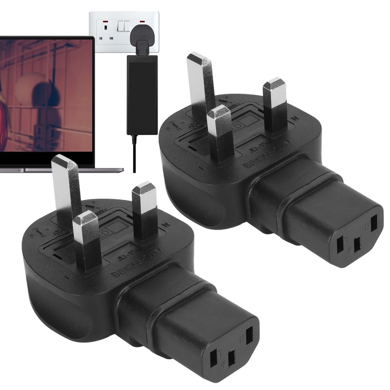 2Pcs to IEC320 C13 Power Adapter Power Cord Adapter Connector