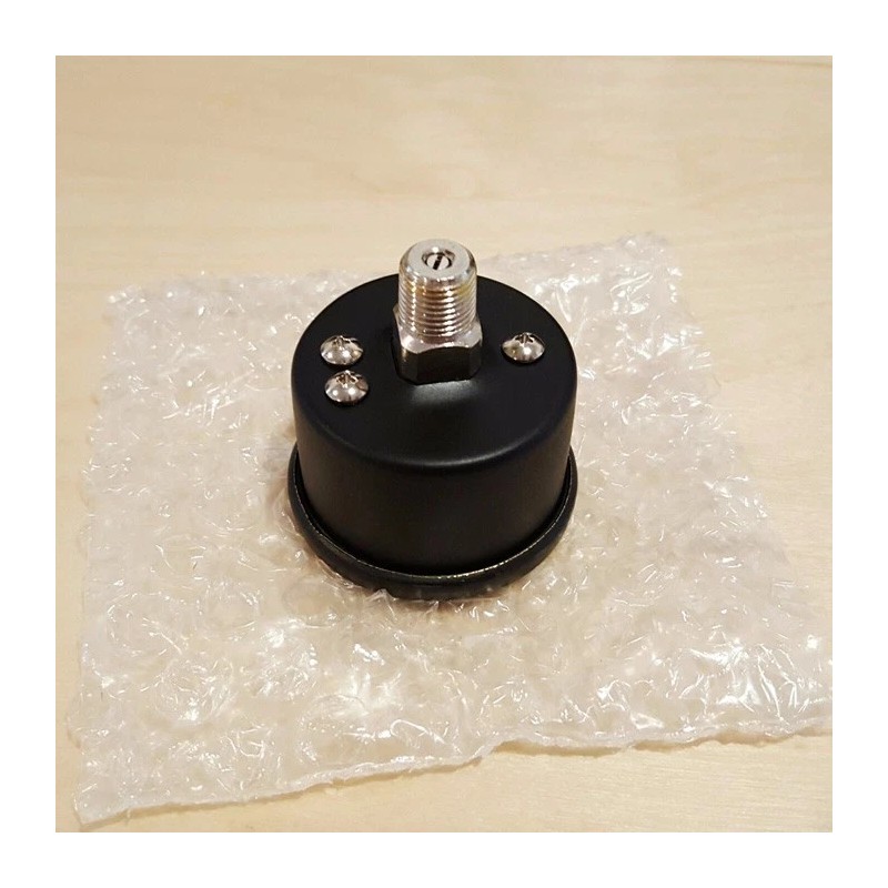 Marshall Gauge 0-15 Psi Fuel Oil Pressure White Black Casing