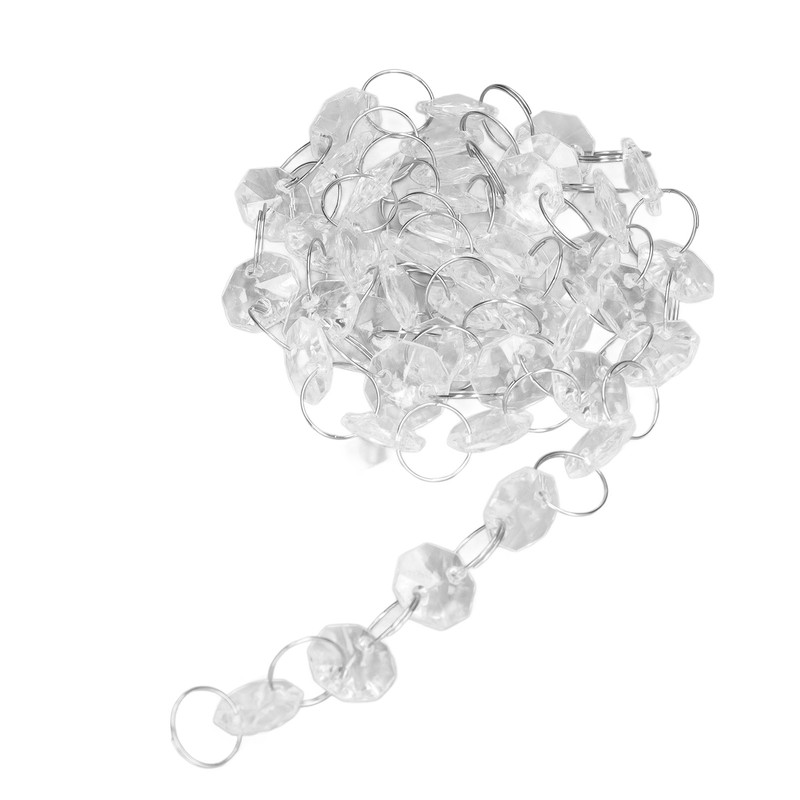 10pcs Crystal Chain Crystal Garland Strand Assemblable Acrylic Hanging Bead