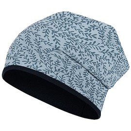 Smarilla Girls' Autumn Beanie Transition Hat Cotton Double Layer, blue branches