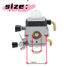 FS45 FS38 FS55R HS45 Carburetor Kits Compatible with Stihl FS55 KM55R KM55 FS46 HL45 FS45C FS46C FS55RC FS55C Trimmer Weed Eater Paets, Carb Tune Up Kit Replaces C1Q-S97 C1Q-S186
