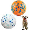 OMIPAWZ Dog Toy Ball for Aggressive Chewers, Interactive Enrichment Bouncy Fetch Indestructible Dog Chew Toys for Dogs Puppy(2 Ball in One Pack)-Small
