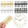 Vctitil 6 Pieces Clock Numerals Kit,Arabic Number and Roman Number