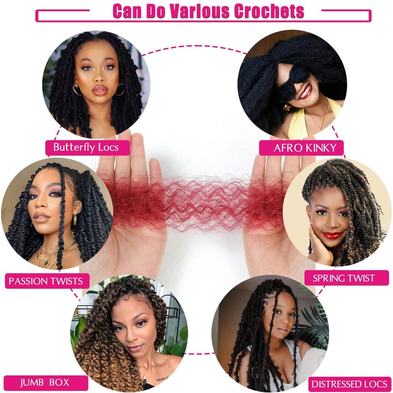 Hbegant Marley Twist - Extensiones De Cabello Trenzado De 8
