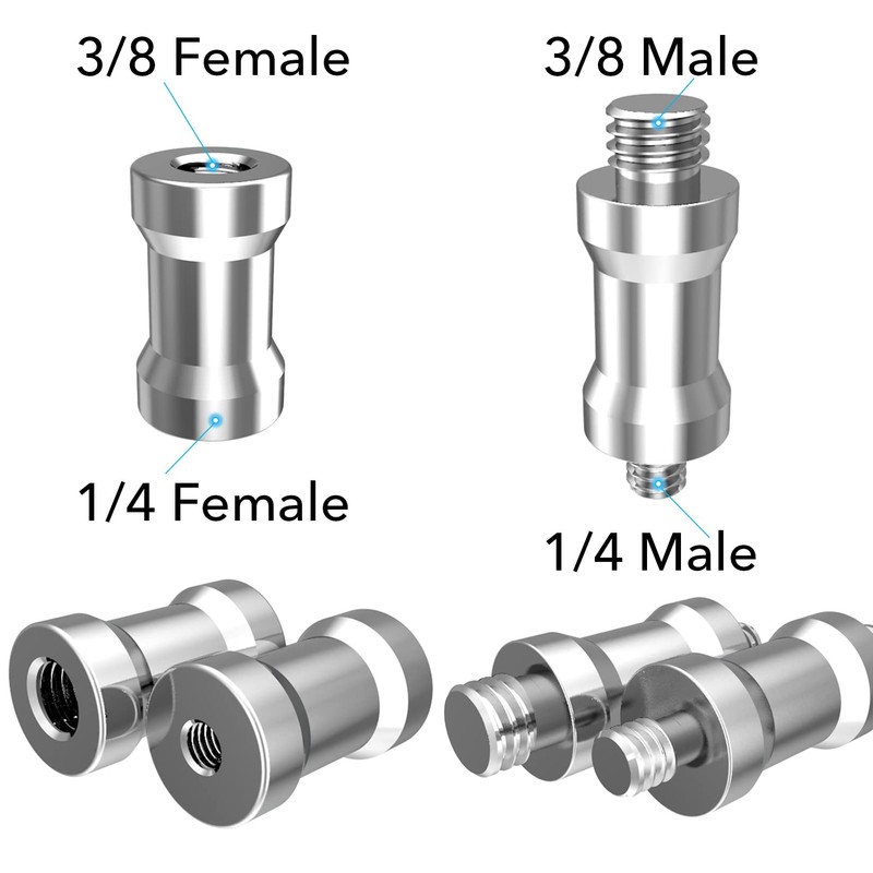 Homeet Pack of 22 Camera Screw Tripod 1/4 to 3/8