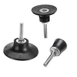 MiJunHD 3 Pieces 1'', 2'', 3'' Roll Lock Disc Pad Holder Set, 6mm Mandrel Quick Change Sanding Discs Backer Grinding Backing Pad for Die Grinder Rotary Tool