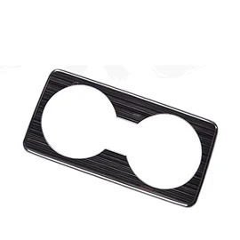 MEKOMEKO CX30-HSBK Rear Cup Holder Rear Seat Cup Holder Garnish Interior Panel Interior Parts Scratch Resistant Accessories Stainless Steel 2020 New Mazda CX30 Easy Installation 1P [Black Hairline]