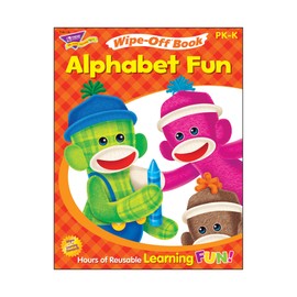 Trend Enterprises Alphabet Fun Sock Monkeys Wipe-Off Book