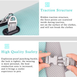 FUNAT Pet Summer Cooling Vest, Breathable Heat Stroke in Summer for Dogs and Cooling Clothes, Cooling Clothes for Pets to Prevent Heat Stroke