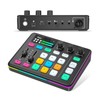 Yinker Gaming Audio Mixer, RGB Audio Interface with 48V Phantom
