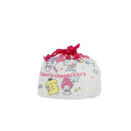 Marushin 3065018000 Sanrio Characters Pop Characters Kindergarten Entrance Preparation for Kindergarten Elementary School Girls Character Lunch Bag with Gusset Drawstring