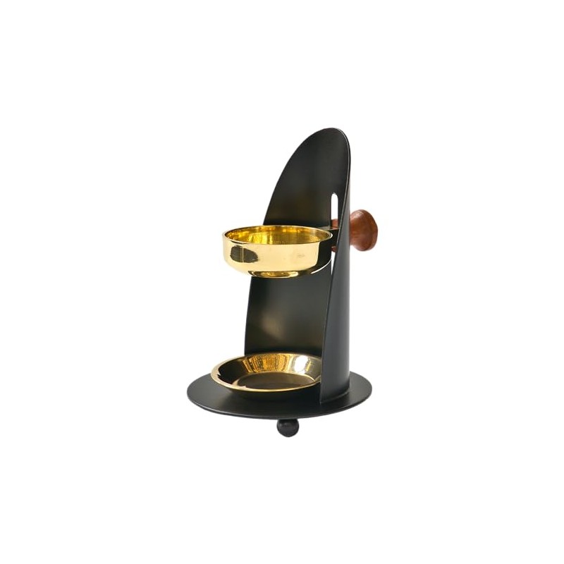 Original Crottendorfer Incense Cones - Brass Incense Burner in Black