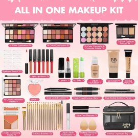 Kit De Maquillaje Para Adolescentes Y Niñas, Set De Regalo D