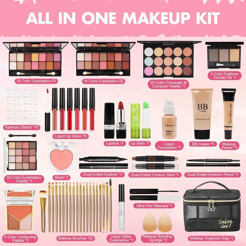 Kit De Maquillaje Para Adolescentes Y Niñas, Set De Regalo