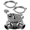 Thermostatic Mixing Valve, Hot Cold Water Mixer Valve Compatible with