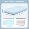 Blue Memory Foam Pillows Set of 2, Bed Pillows with