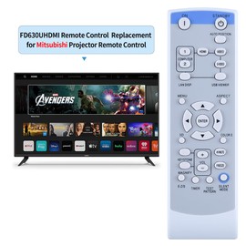 PZL New Remote Control Replacement for Mitsubishi Projector XD600U XD600U-G FD630U XD280U-G