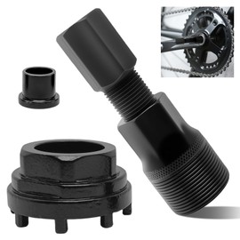 Bicycle Lock Ring Tool, Crank Remover, Bicycle Crank Puller, 42 mm Bicycle Bottom Bracket Tool with 8 Teeth, Crank Puller for Many Bicycle Types, Black