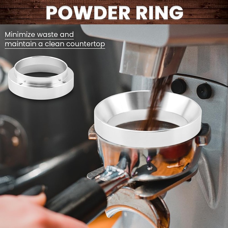 51mm Espresso Accessories Kit, Spring Loaded Hand Tamper with Base