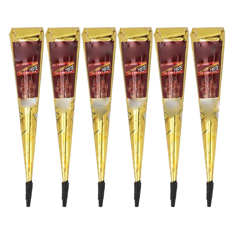 12pcs Temporary Tattoo Paste Cone Body Art Painting Drawing Paste