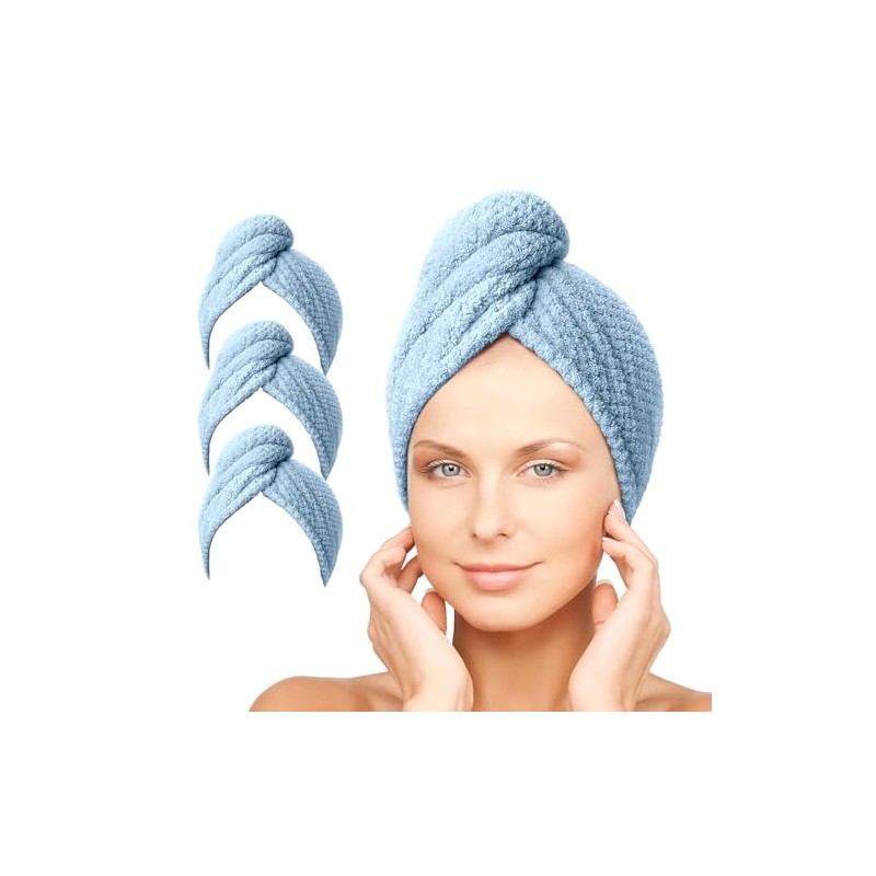 PGlife Hair Towels Wrap, Microfiber Super Absorbent Quick Drying Hair