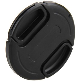 JJC 49 mm Snap On/Clip On Lens Cap Protection Cover with Keeper for DSLR Camera - Black