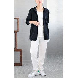 Gold Japan Women's Large Size Rash Guard, UV Protection, UPF 50+, Cool to the Touch, Absorbent, Quick Drying, UV Parka, navy