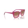 Vogue Eyewear VO5558S Sunglasses, Cherry/Transparent Fuchsia Glitter/Pink Gradient Brown, 55