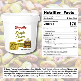 Bulk Dubai Chocolate Bar Filling - 2.2 lb (1 Kg) Ready to Use Pistachio Cream with Crispy Kataifi Filling for Viral Dubai Chocolate - Pistachio Butter Spread Cream Paste for Ice Crea, Cookie, Knafeh, Desserts, Pastries, Bread, Cakes & More (Bulk Dubai Ch