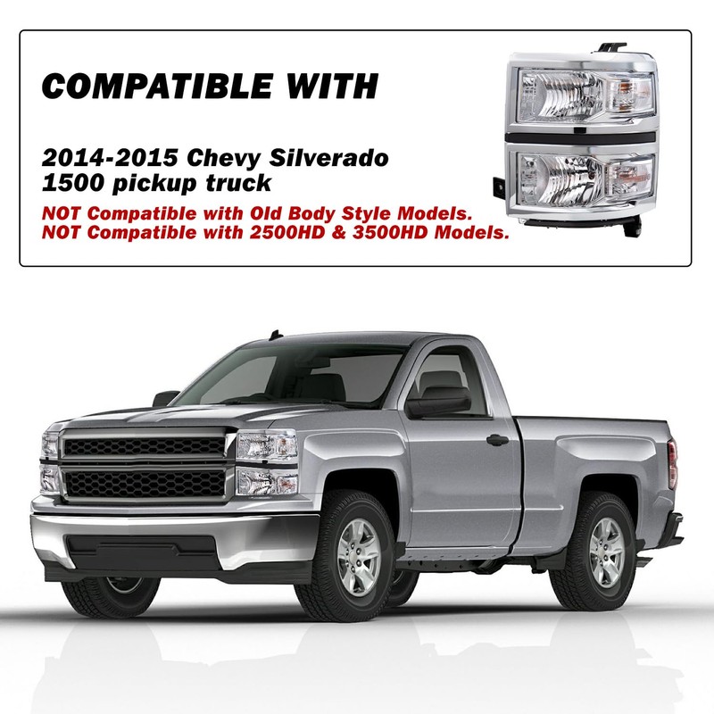 SOCKIR - Fits for 2014 2015 Chevy Silverado 1500 Pickup
