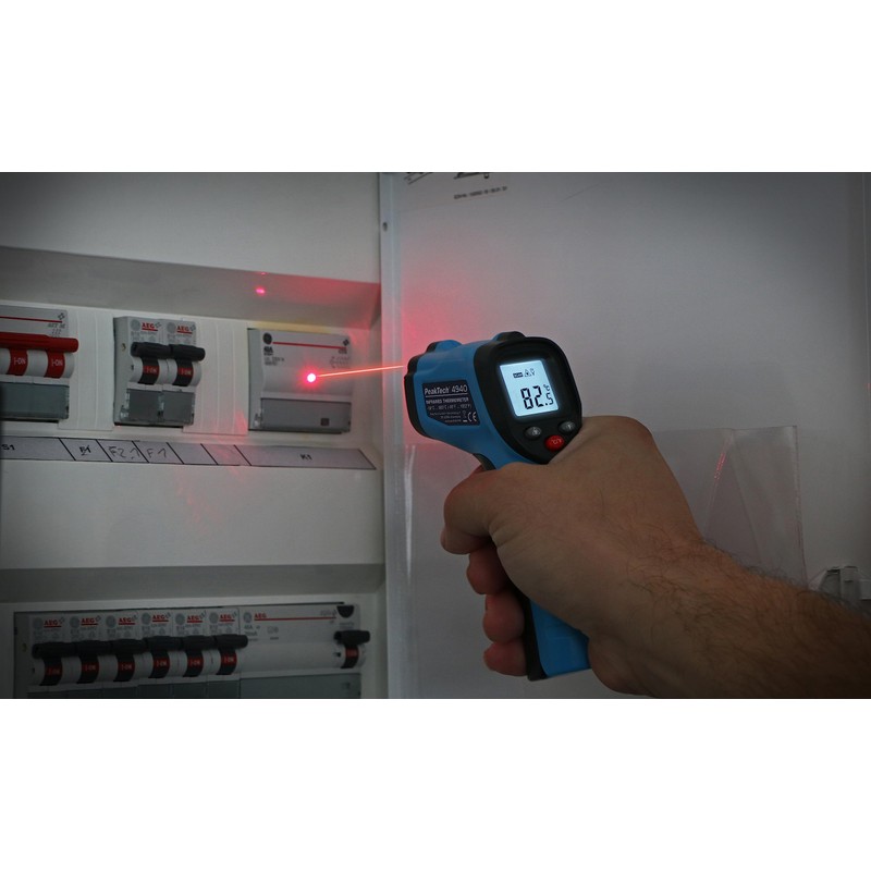 PeakTech 4940 Infrared Thermometer / Pyrometer with Laser, -50°C to