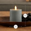 Luminara Seaglass Rechargeable Flameless LED Candle, Fog 3" x 4.5",