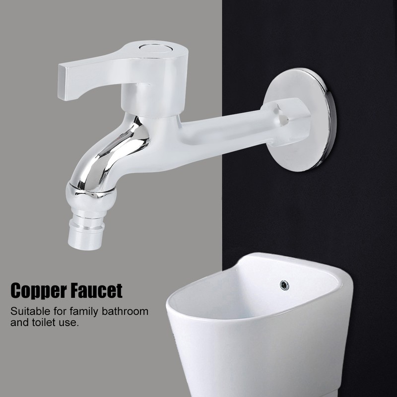 G1/2in Copper Electroplating Single Cold Faucet Washing Machine Faucet Tap
