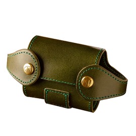 Am De Mas GC-039 Golf Ball Holder, 2 Pieces, Tee Holder with Clip, Tochigi Leather, Genuine Leather, Made in Japan, alpine green, Japanese