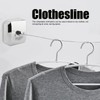 Retractable Clothesline 304 Stainless Steel Rust Resistant Space Saving Wall