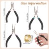 Jewellery Pliers, 3-Piece Jewellery Pliers Set, Needle-Nose Pliers, Round Pliers,
