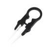 Yjcnelcr Multifunctional Vaper Ceramic Insulation Head Tweezer Black