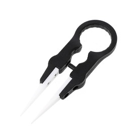 Yjcnelcr Multifunctional Vaper Ceramic Insulation Head Tweezer Black